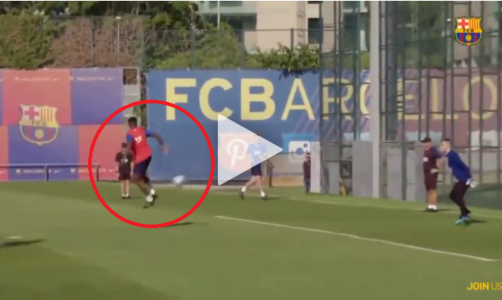 PRZEPIĘKNY gol 16-letniego Ansu Fatiego na treningu Barcy O.o [VIDEO]
